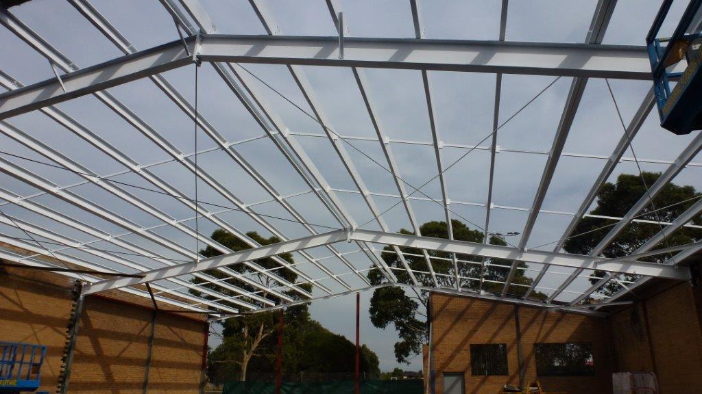 6. New roof structure complete